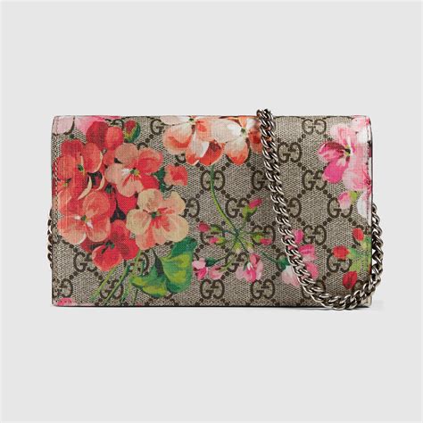 gucci blooms wallet on chain